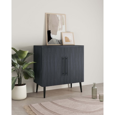 Manhattan Comfort Jodie Accent Cabinet in Charcoal Grey AC001-GY